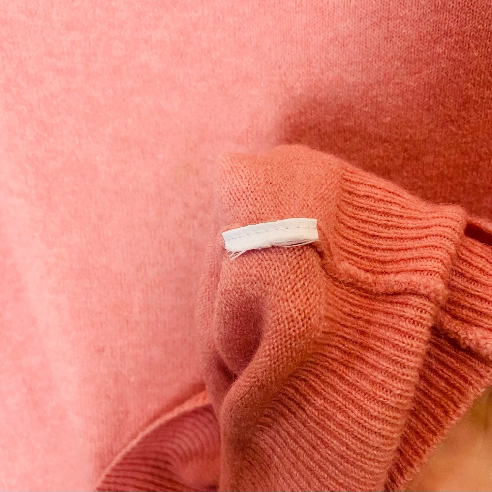 J. Crew Rollneck Sweater Supersoft Yarn Merino Wool Alpaca Pink Sweater X-Small - Picture 5 of 5